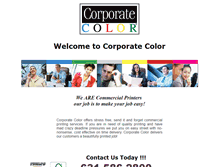 Tablet Screenshot of corporatecolor.com